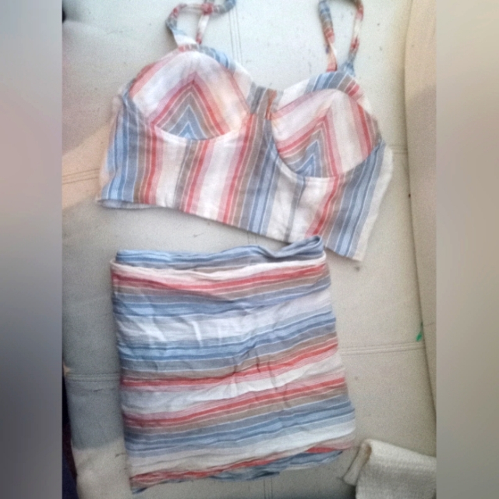 Two piece american eagle top n pants set size small